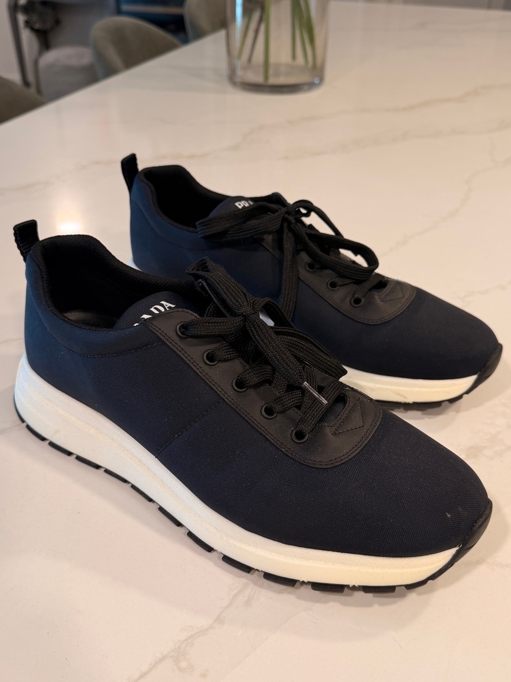 PRADA men’s sneakers in navy US12.5